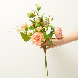 PEONIA/DALIA BOUQUET NARNAJA 57CM
