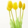 RAMO 5 TULIPANES ARTIFICIALES AMARILLO