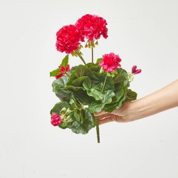 GERANIO ARTIFICIAL MATA CEREZA 39CM