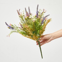 FLORES SILVESTRES POMO 53CM MALVA