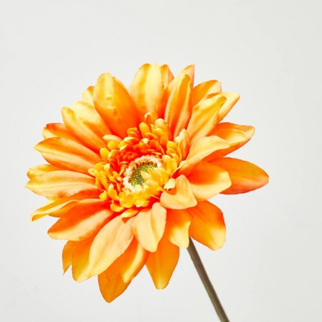 GERBERA NARANJA ARTIFICIAL 63 CM TALLO