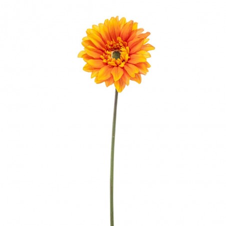 GERBERA NARANJA ARTIFICIAL 63 CM TALLO