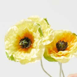 POPPY X 3 AMARILLO 61CM TALLO