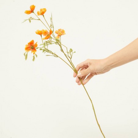 COSMOS ARTIFICAL NARANJA 76CM TALLO