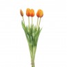 TULIPANES X 5 NARANJA 42CM RAMO