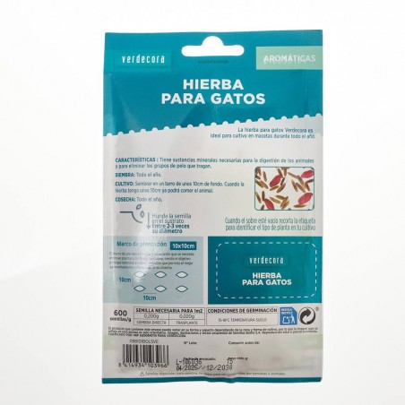 SEMILLAS HIERBA PARA GATOS VERDECORA