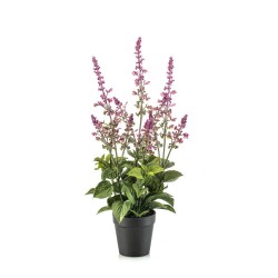 SALVIA ARTIFICIAL LILA 45CM MACETA