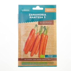 SEMILLAS ECOLÓGICAS ZANAHORIA NANTESA 5 VERDECORA