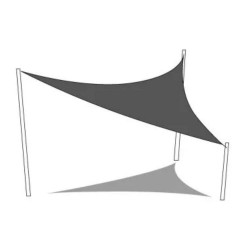 VELA SOMBRA TRIANGULAR BEIGE 3,6X3,6 M