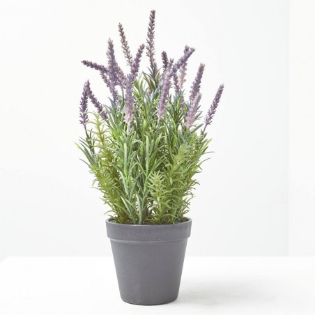 LAVANDA ARTIFICIAL 35CM MACETA