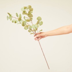 EUCALIPTO ARTIFICIAL VERDE/GRIS 87CM TALLO