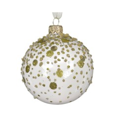 BOLA CRISTAL CON GLITER D8CM