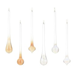 COLGANTE CRISTAL GOTAS 7X7X30CM