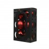CAJA 6 BOLAS 8CM ROJO MATE-BRILLO