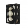 CAJA 6 BOLAS BLANCO LANA MATE-BRILLO D8CM