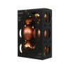 CAJA 6 BOLAS CRISTAL 8CM NARANJA MATE-BRILLO
