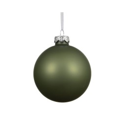 BOLA CRISTAL VERDE ROMERO MATE D15CM