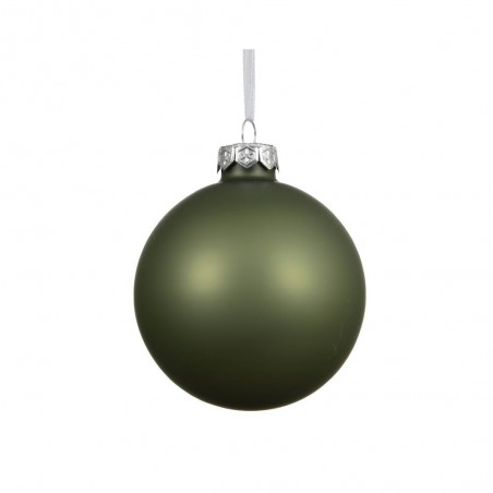 BOLA CRISTAL VERDE ROMERO MATE D15CM