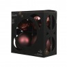 SET 4 BOLAS CRISTAL MARRÓN MATE-BRILLO D10CM