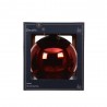 BOLA CRISTAL ROJO BRILLO D15CM