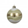 SET X 2 BOLAS CRISTAL LINEA ORO D10CM