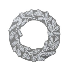 PEGATINA VENTANA CORONA NAVIDEÑA L40-W38