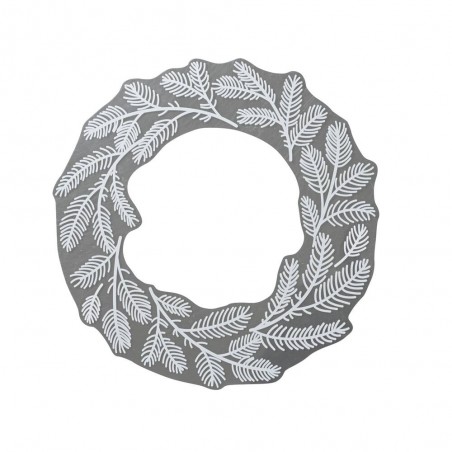 PEGATINA VENTANA CORONA NAVIDEÑA L40-W38