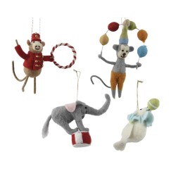 COLGANTE ANIMALES CIRCO FELPA H17CM