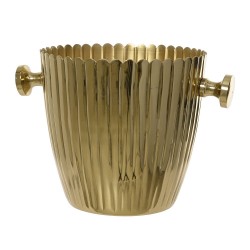 CHAMPAGNERA METAL ORO L23-W23-H21CM