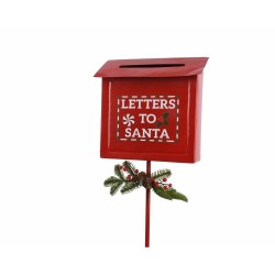 BUZÓN LETTERS TO SANTA L24.50-W8.50-H91.50CM