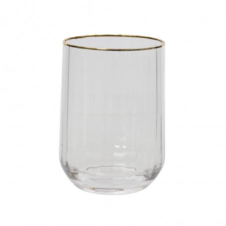 VASO CRISTAL CON VIVO ORO 420ML