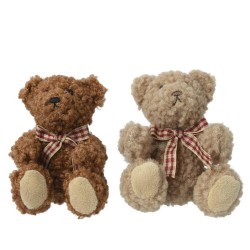 PELUCHE OSO LAZO CUADROS 2 SURTIDOS 10CM