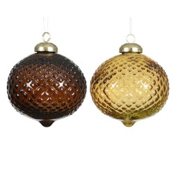 BOLA CRISTAL DIAMANTE MARRON 2 SURTIDOS 8CM