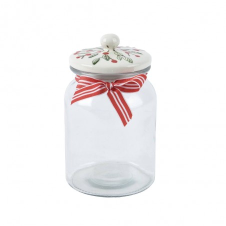FRASCO CON TAPA CERÁMICA BERRIES 1L