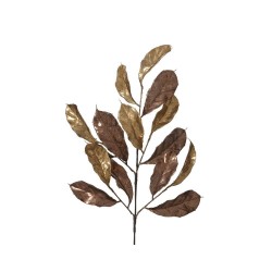 VARA HOJA METALIZADA MARRÓN 75CM
