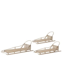 TRINEO MADERA LAVADA