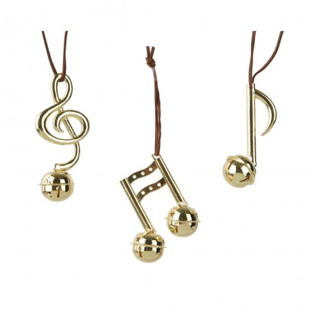 COLGANTE NOTA MUSICAL ORO L4.50-W4.50-H10CM