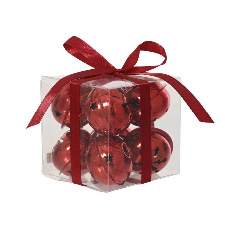 SET 4 CASCABELES ROJO L7-W7-H7CM