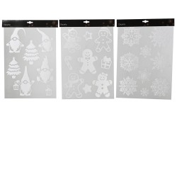 DECO VENTANA 3 DISEÑOS BLANCO L0.10-W28.50-H40CM