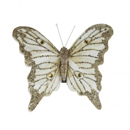 SET X 3 MARIPOSAS CHAMPAGNE L12-W9.70CM