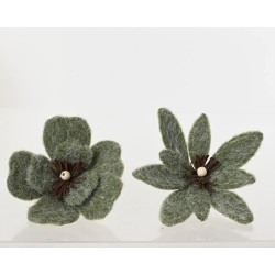 FLOR CLIP VERDE 2 SURTIDOS D20CM