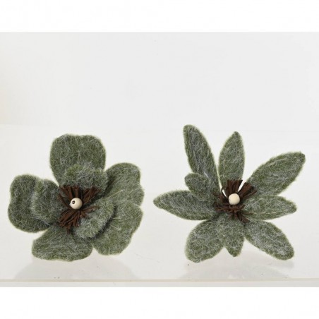 FLOR CLIP VERDE 2 SURTIDOS D20CM