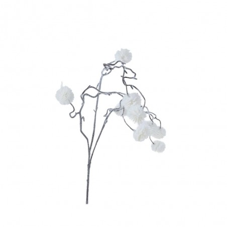 VARA POMPÓN BLANCO H69CM