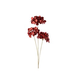VARA HORTENSIA ROJO X 3 72CM