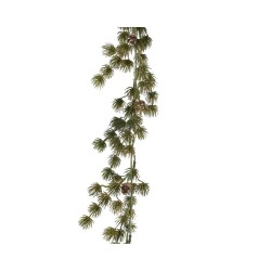 GUIRNALDA VERDE PINAS GLITTER 180CM