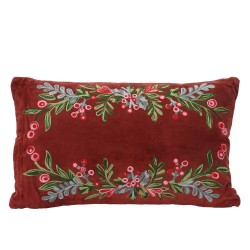 COJÍN VELVET BORDADO 50X30CM