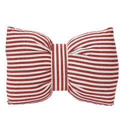 COJÍN LAZO LÍNEAS ROJAS
