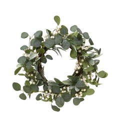 CORONA SILVESTRE BERRIES BLANCO D50CM