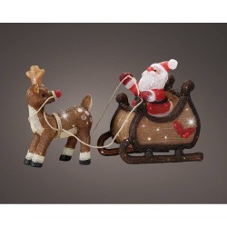 FIGURA LED SANTA TRINEO