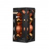 CAJA 16 BOLAS 4CM NARANJA MATE-BRILLO